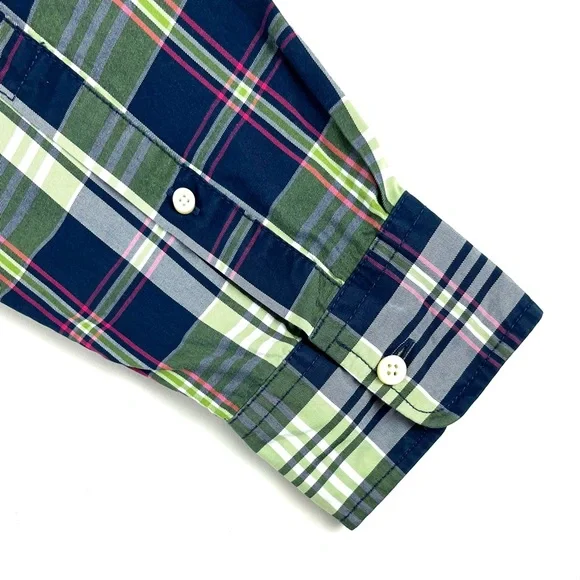 Abercrombie & Fitch Elk Lake Green Plaid Shirt - Picture 7 of 9